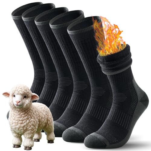 TANSTC merino wandersocken socken für herren und damen, 3 paar thermosocken