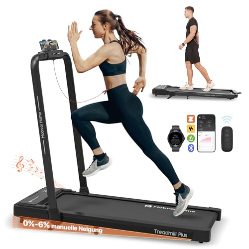 mobvoi laufband 3-in-1 klappbar mit 6% steigung, fernbedienung, 120 kg, 12 km/h