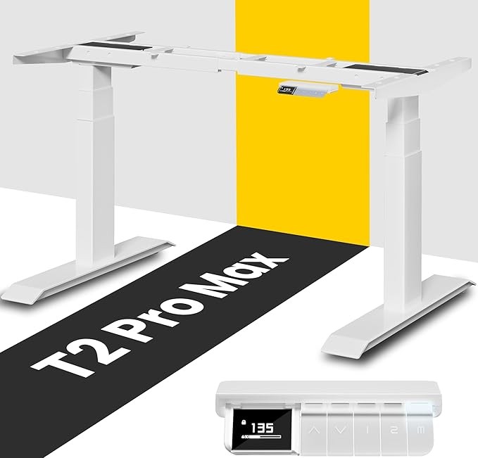 Maidesite T2 Pro Max Tischgestell | 180kg Traglast, 2 Motoren, 3-stufige Memory-Steuerung