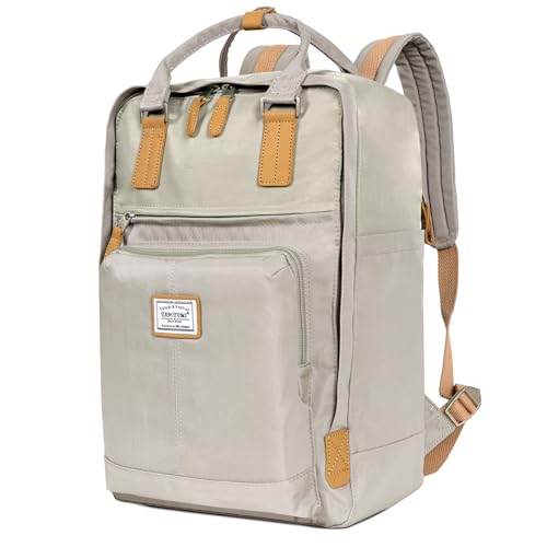 damen rucksack 15,6 zoll laptop tantomi, wasserdichter schulrucksack backpack