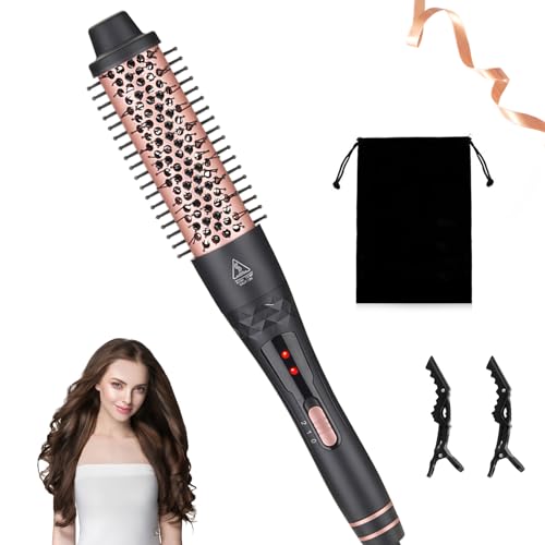 Oskuglin thermo bürste 3 in 1 lockenbürste kamm glätteisen für kurzes und langes haar