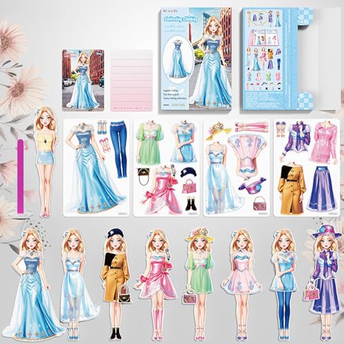 bvi boomervivi magnetische anziehpuppen für mädchen ab 3, prinzessin amy set