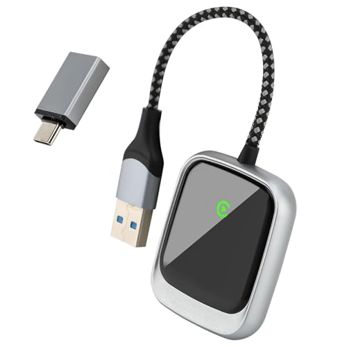 wodhmiey wireless auto-adapter für android auto und carplay, 2 in 1, plug and play