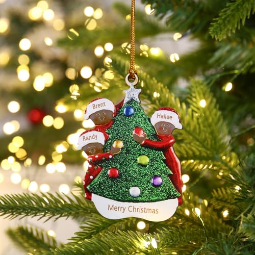 jeweidea personalisierte weihnachtsanhänger mit name, holzdeko 2024, baumhängung