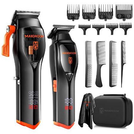 maxgroom haarschneidemaschinen profi set mit trimmer für 52,24 euro