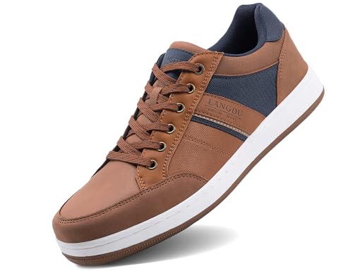 langdu herren sneakers freizeitschuh walkingschuh atmungsaktiv leichtgewicht größen 41-46 eu