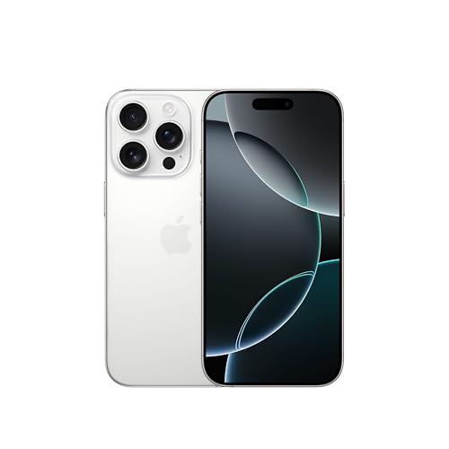 apple iphone 16 pro 1 tb, 5g, titan weiß, kompatibel mit airpods