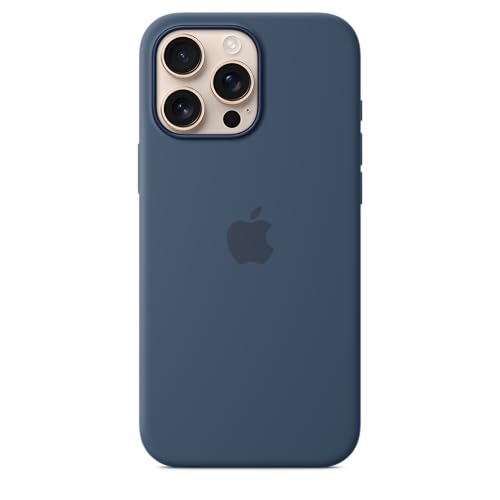 apple iphone 16 pro max case silikon mit magsafe denim