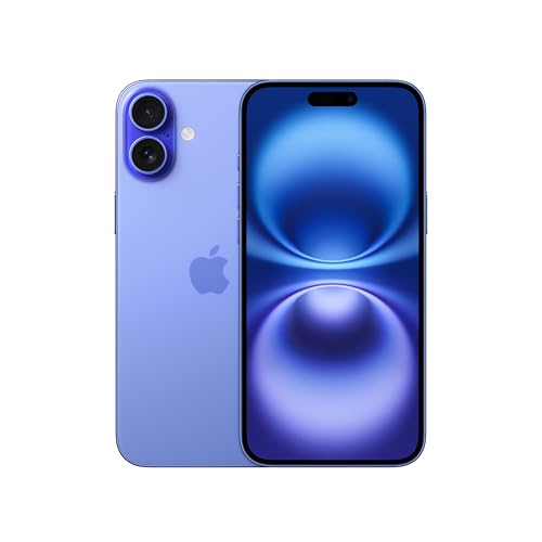 apple iphone 16 plus 128 gb ultramarin, kompatibel mit airpods