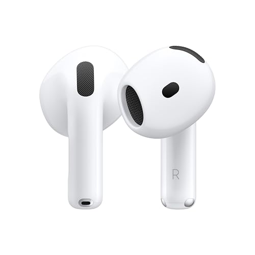 apple airpods 4 kabellose kopfhörer, bluetooth, 3d audio, usb-c ladecase, h2 chip