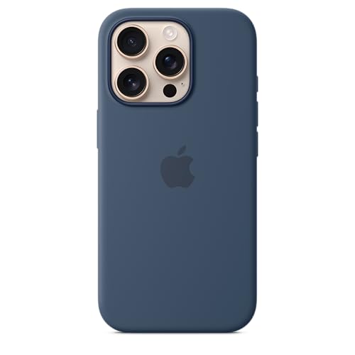 apple iphone 16 pro silikon case denim mit magsafe