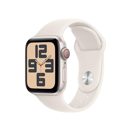 apple watch se 2. generation gps cellular 40 mm fitness tracker polarstern sportarmband