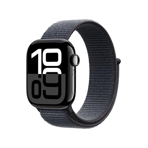 apple watch series 10 gps schwarz 42mm sportarmband 373, 46mm sport loop 393