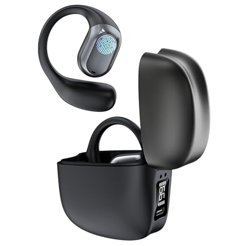 ZRUHIG Open Ear Bluetooth Headphones, 48 Std. Playback, Mikrofon, wasserdicht, ideal für Sport und Training