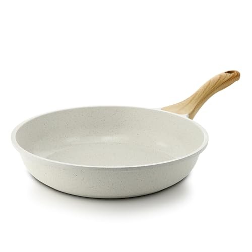 SENSARTE 28cm Antihaft Bratpfanne Keramik, Induktion & Gas kompatibel, Edelstahl