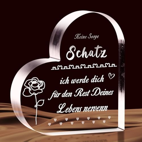 valentinstag geschenk acryl block puzzle für ihn und sie, geschenke für frauen und freundin