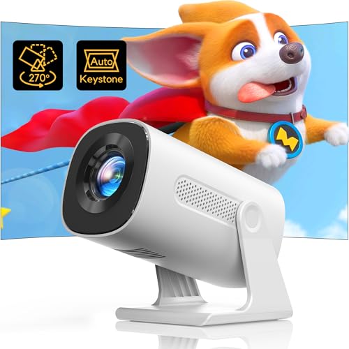 mini beamer akiyo 200 ansi beamer full hd 1080p bluetooth 5.2 270 drehung zoom