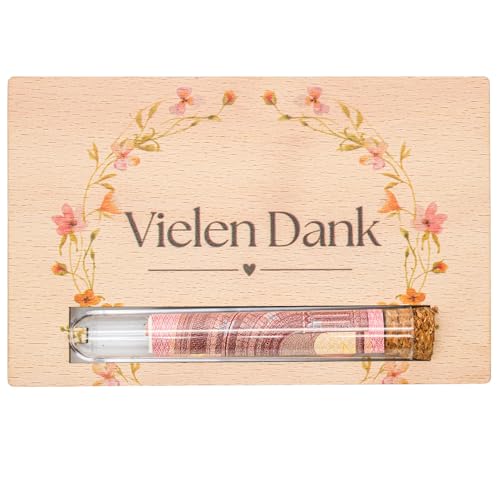 herz-wuid geldgeschenk dankeskarte aus holz - geschenkkarte für geldgutschein