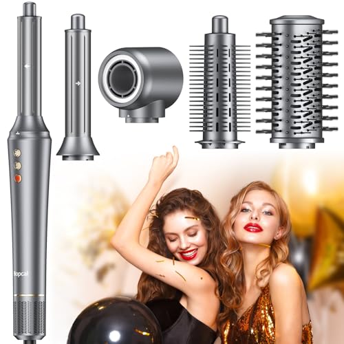 5 in 1 airstyler, heissluftbürste mit 32 mm lockenstab, glätten, volumisieren