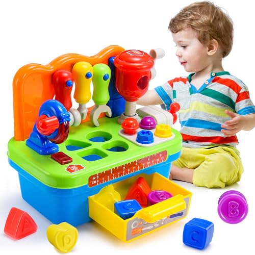 hapikids werkbank kinder spielzeug montessori motorikspielzeug 1-4 jahre jonges