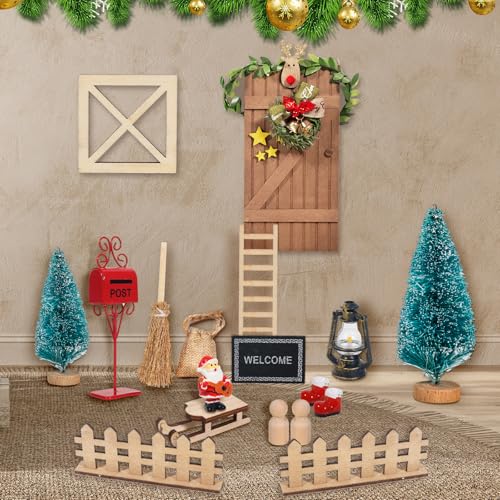 30 piece gnome door set von dobwgxz, wichtel weihnachtsdeko für kinderzimmer, diy geschenk