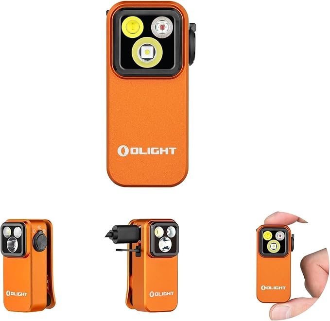Produktbild: OLIGHT Oclip Pro Mini LED Taschenlampe für Läufer Camping (Orange)