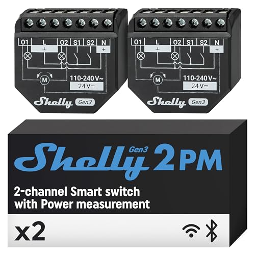 shelly 2pm gen3 smart home schalter 2er set