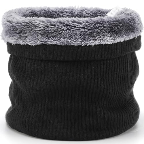 barfulker winter halsschlauch gefüttert strickschal schalwinddicht fleece loop schal