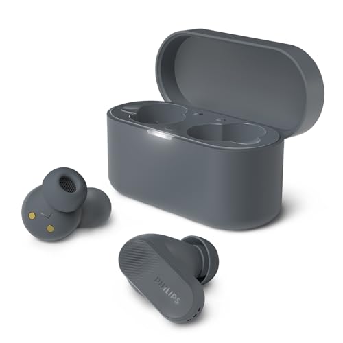 philips tat3509gy in-ear kopfhörer grau, tws, anc, bluetooth 5.3, usb-c, 18h akkulaufzeit, ipx4