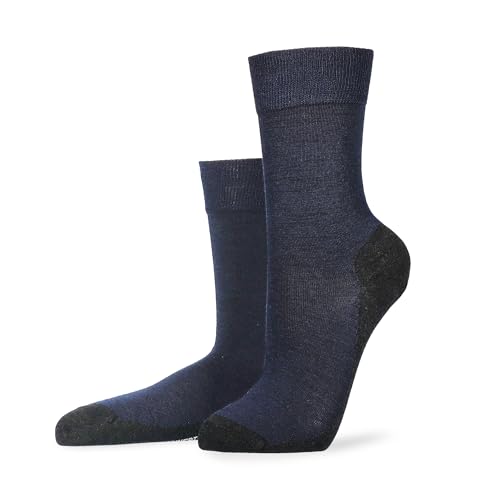 KUNERT Damen Socken Warm Up wärmend Marine 35-38