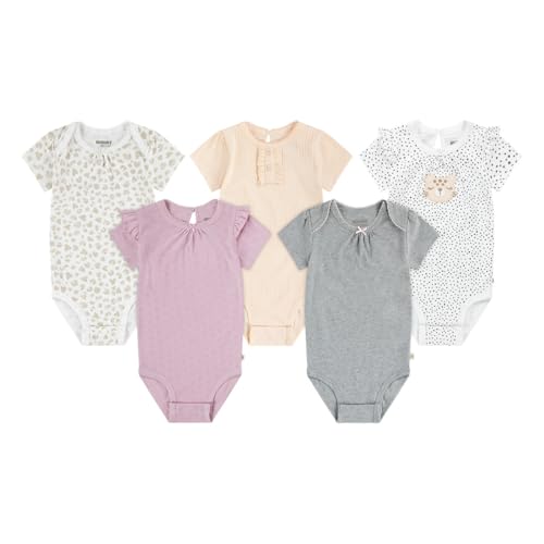 huggies little hugs baby girls bodies unterwäsche set 5er pack pink grau beige 12 monate