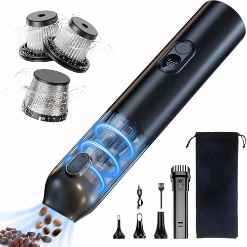 nredxoong handstaubsauger akku 4-in-1 autostaubsauger kabellos mit led anzeige
