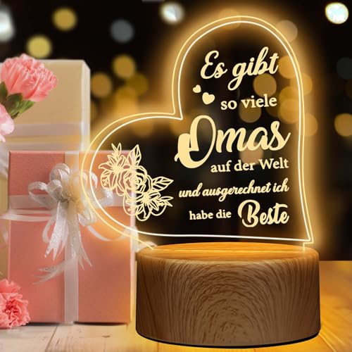 skelo geschenk für mama, personalisierte led acryl lampe nachtlicht, weihnachten geburtstag