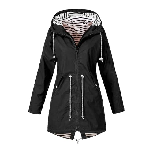 regenmantel damen wasserdicht atmungsaktiv faltbar leichte sport jacke windbreaker übergangsjacke