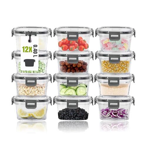 vorratsdosen set von 12 axoy home luftdicht und bpa-frei für kühlschrank 0,4 l