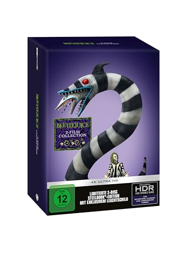 beetlejuice 2-movie blu-ray limited edition mit leuchtschild