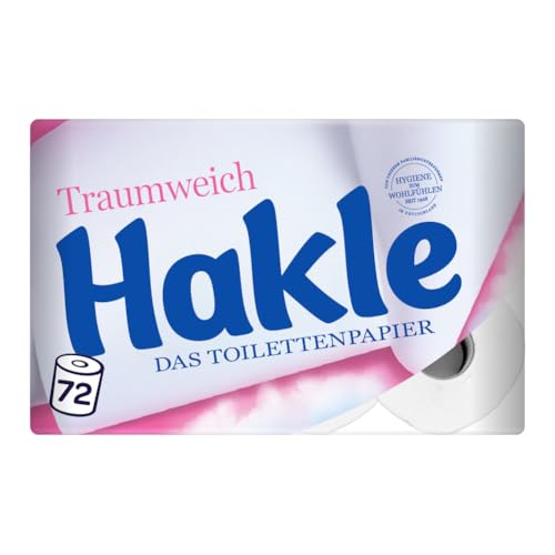 hakle traumweich toilettenpapier 72 rollen, weiches papier für die sanitäre higiene