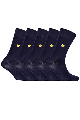 Lyle & Scott herrensocken-set 5 paar atmungsaktiv komfortabel adler-logo