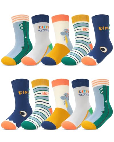 Produktbild: kyopp socken kinder jungen dinosaurier funny retro 10 paar copiloten 25-28 cotton