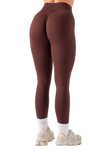 OUDOTA Damen Sport Leggings Seamless High Waist Scrunch Butt Yoga Hose