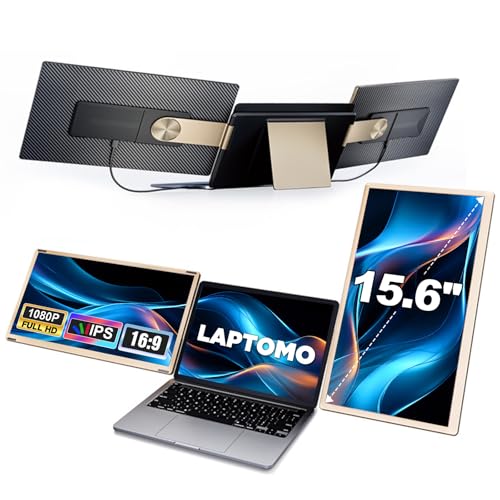 laptop screen extender 15.6" m2 dual monitor tragbar vesa 180 drehbar kompatibel mit pc mac