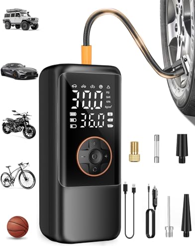 electric air pump 150 psi mit batterie, tragbare mini-kompressoren für autos, fahrräder