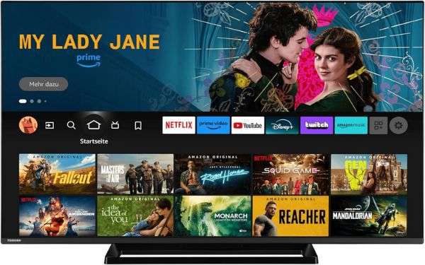 toshiba 55 uf3f63daz 55 zoll 4k uhd fire tv hdr dolby vision 349,99 euro