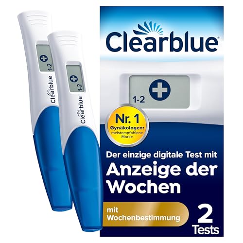 clearblue digital Schwangerschaftstest Frühtest 2x mit Wochenbestimmung 25 mIU/ml