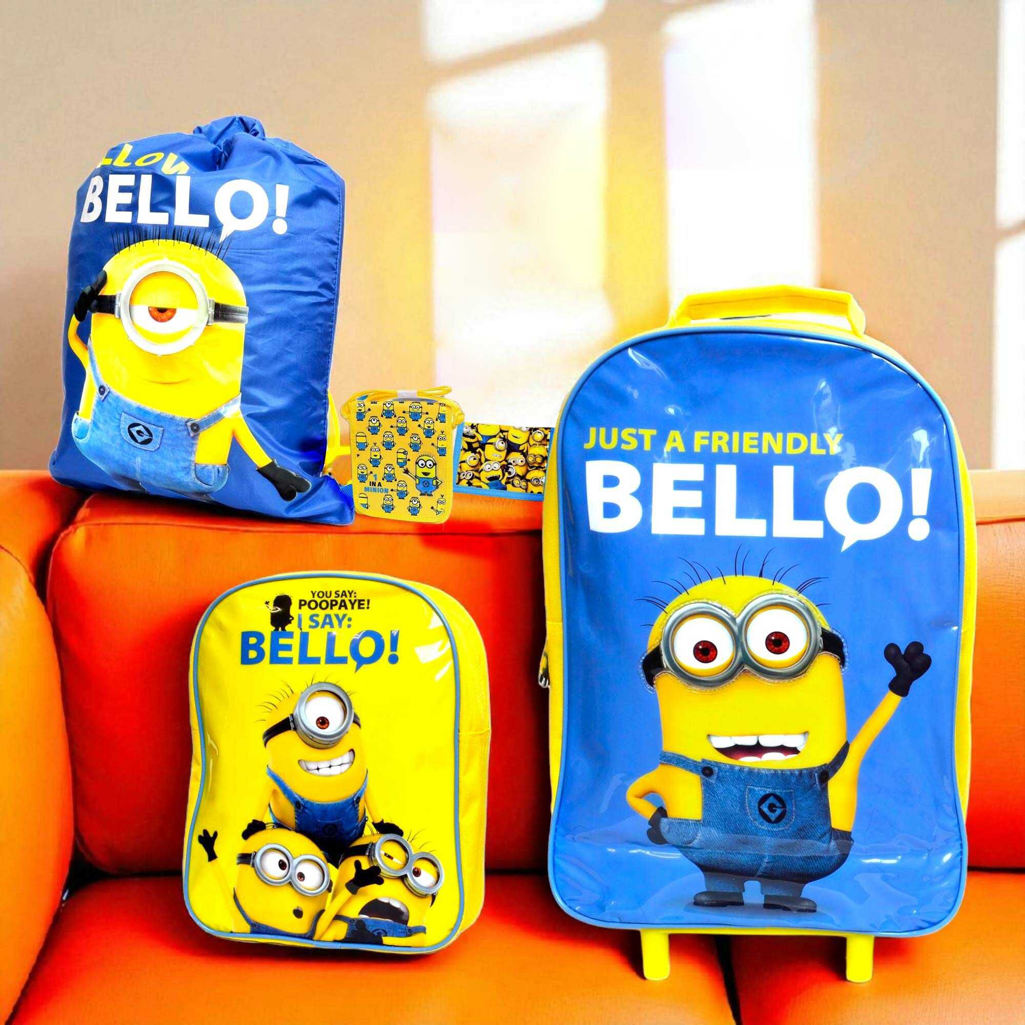 minions taschen- und trolley-set 5-teilig für 13,59 euro statt 15,89 euro
