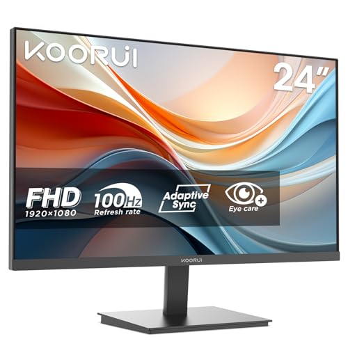24 Zoll FHD Monitor KOORUI E2412F 1920 x 1080 100Hz HDMI Eye Care VESA 100 x 100mm