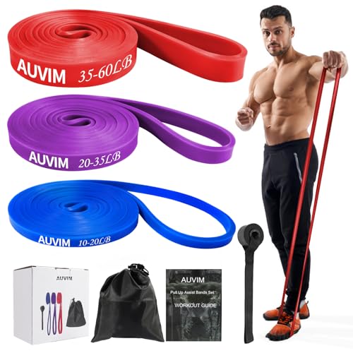 AUVIM widerstandsbänder set für krafttraining, stretching, yoga, pilates, calisthenics