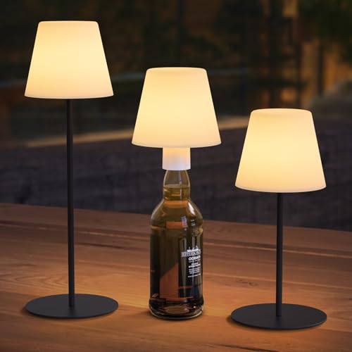 tischlampe kabellos dimmbar 3in1 jmjean 2 stück warmweiß rgb farbwechsel für haus garten