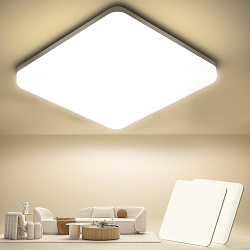 ouila led deckenleuchte 20w ip44 küche badezimmer wohnzimmer 2000lm 4000k 2 stück
