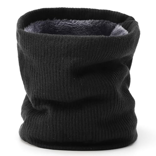 barfulker winter halswärmer halsschlauch gesichtsschal fleece schwarz unisex